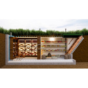 Пластиковый погреб ГудВэй Микс 3*2м