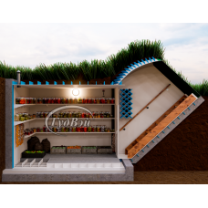 Пластиковый погреб ГудВэй Экстра 2,5*1,5м