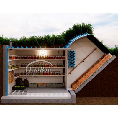 Пластиковый погреб ГудВэй Экстра 2*1,2м