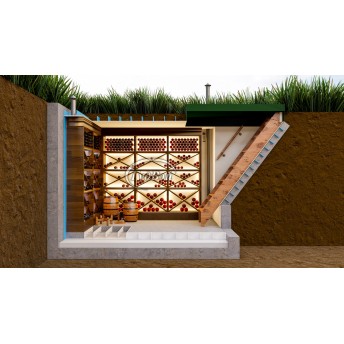 Винный пластиковый погреб ГудВэй 2*2м