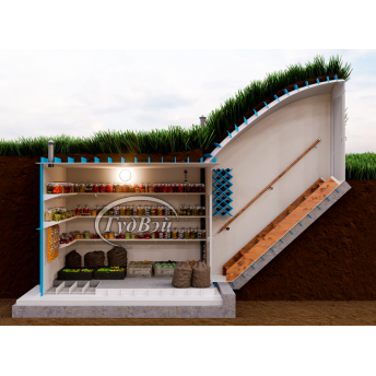 Пластиковый погреб ГудВэй Люкс 2*2м