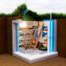 Пластиковый погреб ГудВэй Оптиум плюс 2,6*2м