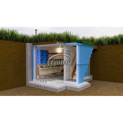 Пластиковый погреб ГудВэй Элит 2,5*2м