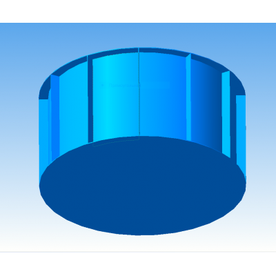 Пластиковая чаша бассейна 2,5*1,5м (круглая)